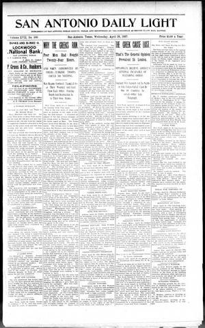 San Antonio Daily Light (San Antonio, Tex.), Vol. 17, No. 100, Ed. 1 Wednesday, April 28, 1897