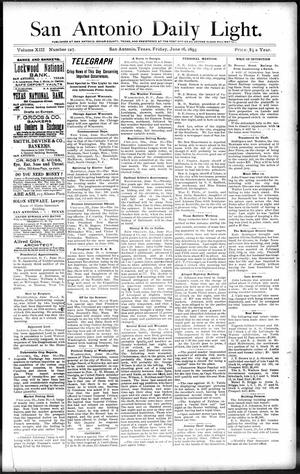 San Antonio Daily Light. (San Antonio, Tex.), Vol. 13, No. 127, Ed. 1 Friday, June 16, 1893
