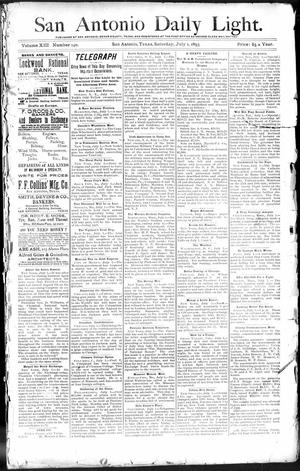San Antonio Daily Light. (San Antonio, Tex.), Vol. 13, No. 140, Ed. 1 Saturday, July 1, 1893