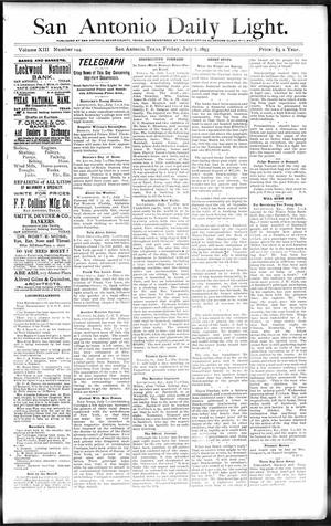 San Antonio Daily Light. (San Antonio, Tex.), Vol. 13, No. 144, Ed. 1 Friday, July 7, 1893