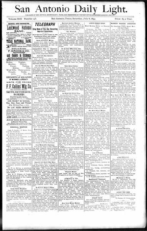 San Antonio Daily Light. (San Antonio, Tex.), Vol. 13, No. 145, Ed. 1 Saturday, July 8, 1893