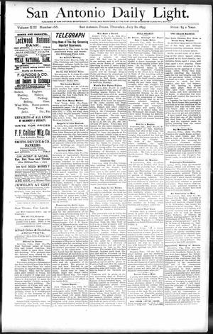 San Antonio Daily Light. (San Antonio, Tex.), Vol. 13, No. 155, Ed. 1 Thursday, July 20, 1893