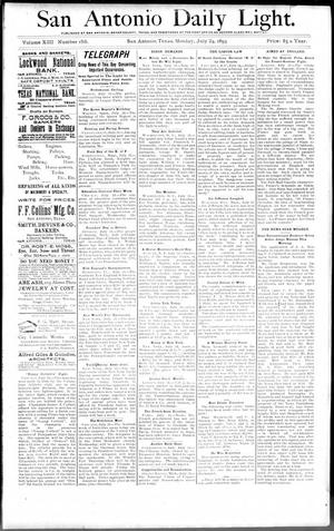 San Antonio Daily Light. (San Antonio, Tex.), Vol. 13, No. 158, Ed. 1 Monday, July 24, 1893
