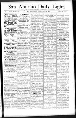 San Antonio Daily Light. (San Antonio, Tex.), Vol. 13, No. 163, Ed. 1 Saturday, July 29, 1893
