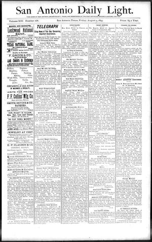 San Antonio Daily Light. (San Antonio, Tex.), Vol. 13, No. 168, Ed. 1 Friday, August 4, 1893