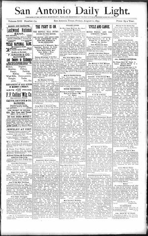 San Antonio Daily Light. (San Antonio, Tex.), Vol. 13, No. 174, Ed. 1 Friday, August 11, 1893