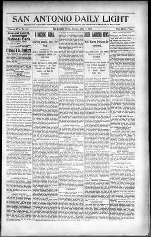 Primary view of object titled 'San Antonio Daily Light (San Antonio, Tex.), Vol. 17, No. 139, Ed. 1 Monday, June 7, 1897'.