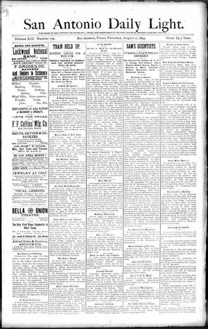 San Antonio Daily Light. (San Antonio, Tex.), Vol. 13, No. 179, Ed. 1 Thursday, August 17, 1893