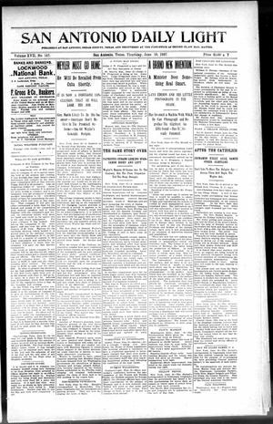 Primary view of object titled 'San Antonio Daily Light (San Antonio, Tex.), Vol. 17, No. 142, Ed. 1 Thursday, June 10, 1897'.