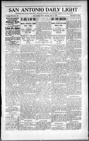 Primary view of object titled 'San Antonio Daily Light (San Antonio, Tex.), Vol. 17, No. 150, Ed. 1 Saturday, June 19, 1897'.