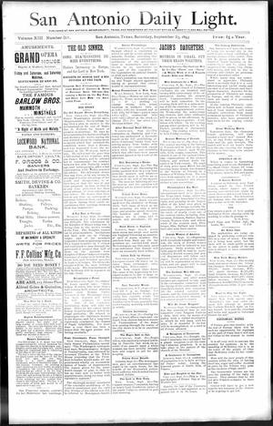 San Antonio Daily Light. (San Antonio, Tex.), Vol. 13, No. 211, Ed. 1 Saturday, September 23, 1893