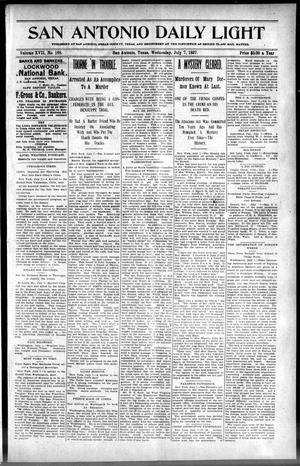 San Antonio Daily Light (San Antonio, Tex.), Vol. 17, No. 168, Ed. 1 Wednesday, July 7, 1897