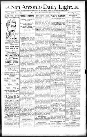 San Antonio Daily Light. (San Antonio, Tex.), Vol. 13, No. 248, Ed. 1 Tuesday, November 7, 1893