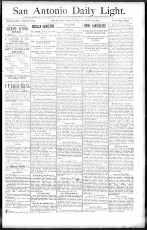San Antonio Daily Light. (San Antonio, Tex.), Vol. 13, No. 263, Ed. 1 Friday, November 24, 1893