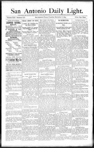 San Antonio Daily Light. (San Antonio, Tex.), Vol. 13, No. 272, Ed. 1 Tuesday, December 5, 1893