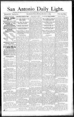 San Antonio Daily Light. (San Antonio, Tex.), Vol. 13, No. 277, Ed. 1 Monday, December 11, 1893