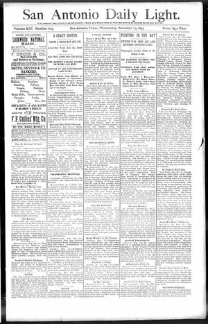San Antonio Daily Light. (San Antonio, Tex.), Vol. 13, No. 279, Ed. 1 Wednesday, December 13, 1893