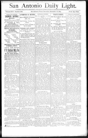 San Antonio Daily Light. (San Antonio, Tex.), Vol. 13, No. 282, Ed. 1 Saturday, December 16, 1893