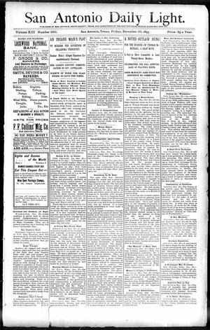 San Antonio Daily Light. (San Antonio, Tex.), Vol. 13, No. 292, Ed. 1 Friday, December 29, 1893