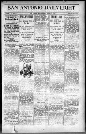 San Antonio Daily Light (San Antonio, Tex.), Vol. 17, No. 213, Ed. 1 Saturday, August 21, 1897