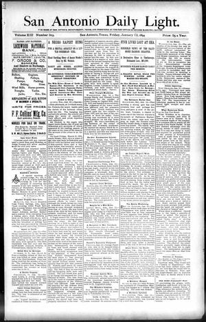 San Antonio Daily Light. (San Antonio, Tex.), Vol. 13, No. 303, Ed. 1 Friday, January 12, 1894