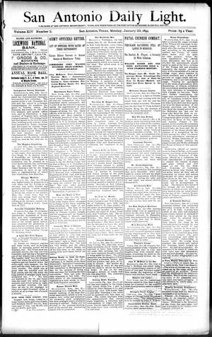 San Antonio Daily Light. (San Antonio, Tex.), Vol. 14, No. 2, Ed. 1 Monday, January 22, 1894