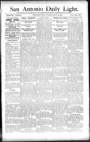 San Antonio Daily Light. (San Antonio, Tex.), Vol. 14, No. 3, Ed. 1 Tuesday, January 23, 1894
