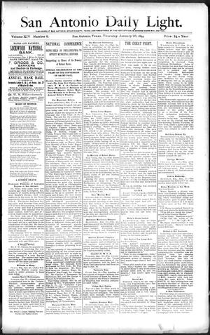 San Antonio Daily Light. (San Antonio, Tex.), Vol. 14, No. 5, Ed. 1 Thursday, January 25, 1894
