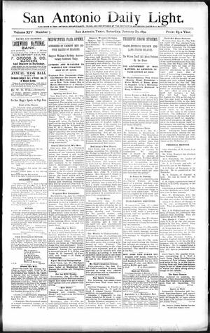 San Antonio Daily Light. (San Antonio, Tex.), Vol. 14, No. 7, Ed. 1 Saturday, January 27, 1894