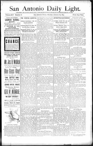 San Antonio Daily Light. (San Antonio, Tex.), Vol. 14, No. 8, Ed. 1 Monday, January 29, 1894