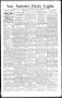 Newspaper: San Antonio Daily Light. (San Antonio, Tex.), Vol. 14, No. 11, Ed. 1 …