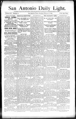 San Antonio Daily Light. (San Antonio, Tex.), Vol. 14, No. 14, Ed. 1 Monday, February 5, 1894