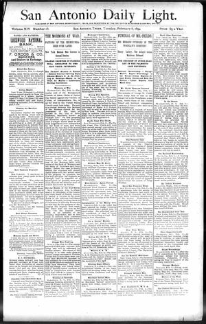 San Antonio Daily Light. (San Antonio, Tex.), Vol. 14, No. 15, Ed. 1 Tuesday, February 6, 1894