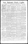 Newspaper: San Antonio Daily Light. (San Antonio, Tex.), Vol. 14, No. 18, Ed. 1 …