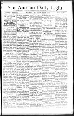 San Antonio Daily Light. (San Antonio, Tex.), Vol. 14, No. 27, Ed. 1 Tuesday, February 20, 1894