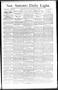 Newspaper: San Antonio Daily Light. (San Antonio, Tex.), Vol. 14, No. 29, Ed. 1 …