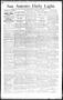 Newspaper: San Antonio Daily Light. (San Antonio, Tex.), Vol. 14, No. 39, Ed. 1 …