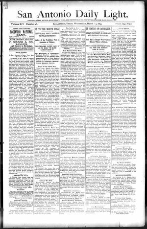 San Antonio Daily Light. (San Antonio, Tex.), Vol. 14, No. 46, Ed. 1 Wednesday, March 14, 1894