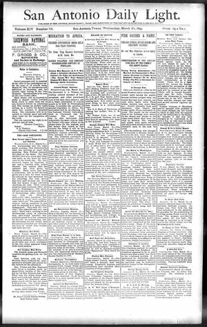 San Antonio Daily Light. (San Antonio, Tex.), Vol. 14, No. 52, Ed. 1 Wednesday, March 21, 1894