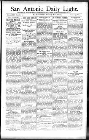 San Antonio Daily Light. (San Antonio, Tex.), Vol. 14, No. 53, Ed. 1 Thursday, March 22, 1894