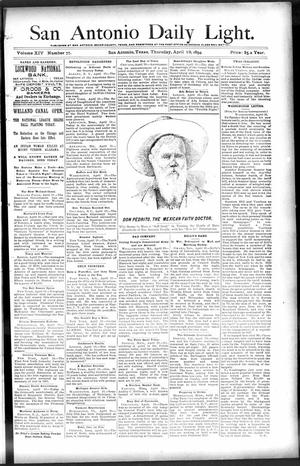 San Antonio Daily Light. (San Antonio, Tex.), Vol. 14, No. 77, Ed. 1 Thursday, April 19, 1894