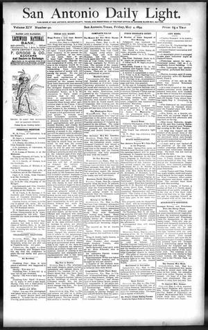San Antonio Daily Light. (San Antonio, Tex.), Vol. 14, No. 90, Ed. 1 Friday, May 4, 1894