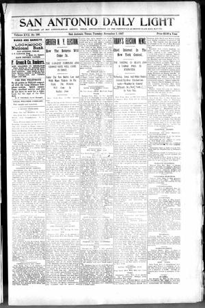 San Antonio Daily Light (San Antonio, Tex.), Vol. 17, No. 290, Ed. 1 Tuesday, November 2, 1897