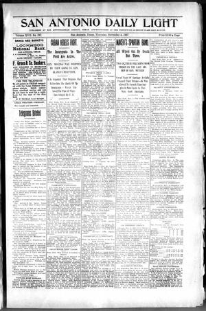 San Antonio Daily Light (San Antonio, Tex.), Vol. 17, No. 292, Ed. 1 Thursday, November 4, 1897