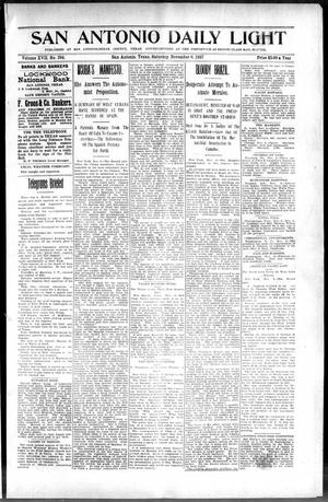 San Antonio Daily Light (San Antonio, Tex.), Vol. 17, No. 294, Ed. 1 Saturday, November 6, 1897