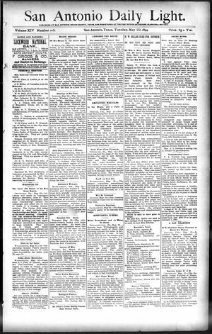 San Antonio Daily Light. (San Antonio, Tex.), Vol. 14, No. 105, Ed. 1 Tuesday, May 22, 1894