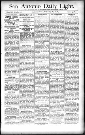 San Antonio Daily Light. (San Antonio, Tex.), Vol. 14, No. 106, Ed. 1 Wednesday, May 23, 1894