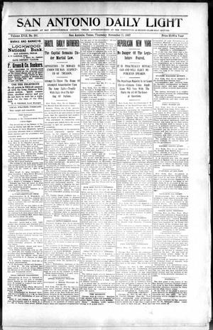 San Antonio Daily Light (San Antonio, Tex.), Vol. 17, No. 301, Ed. 1 Thursday, November 11, 1897