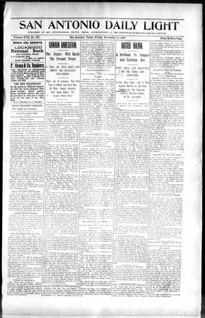 San Antonio Daily Light (San Antonio, Tex.), Vol. 17, No. 302, Ed. 1 Friday, November 12, 1897