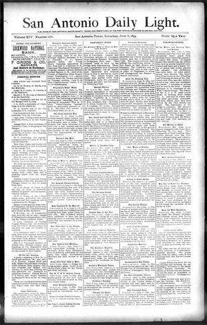 San Antonio Daily Light. (San Antonio, Tex.), Vol. 14, No. 121, Ed. 1 Saturday, June 9, 1894